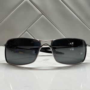 Oakley Silver and Black Sunglasses